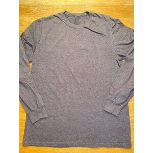 Long Sleeve Gray Crew Neck T-Shirt By Russell Athletic In M